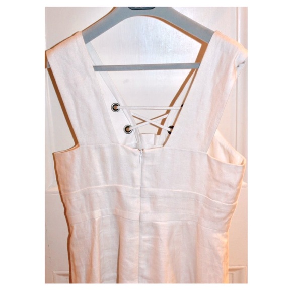 White Linen Dress NWT - Picture 3 of 4